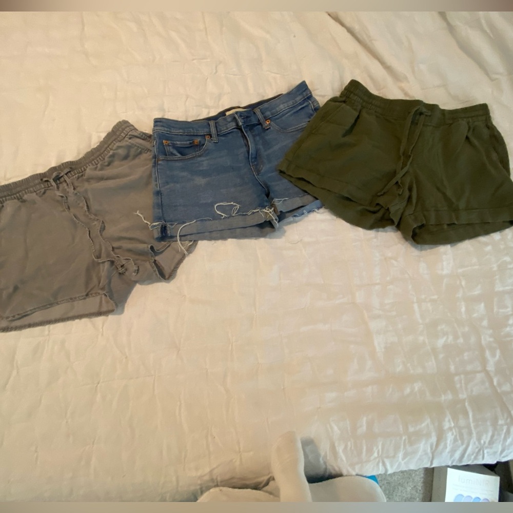 Old Navy and Gap Gray, Green, and Blue Jean Shorts Casual Collection